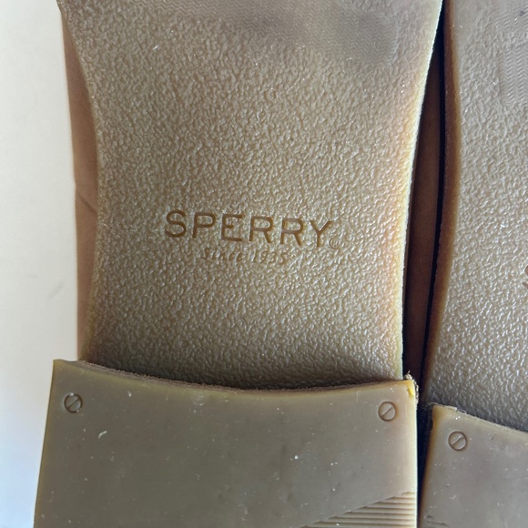Sperry Tan Genuine Leather Flats Size 12 - Picture 12 of 15